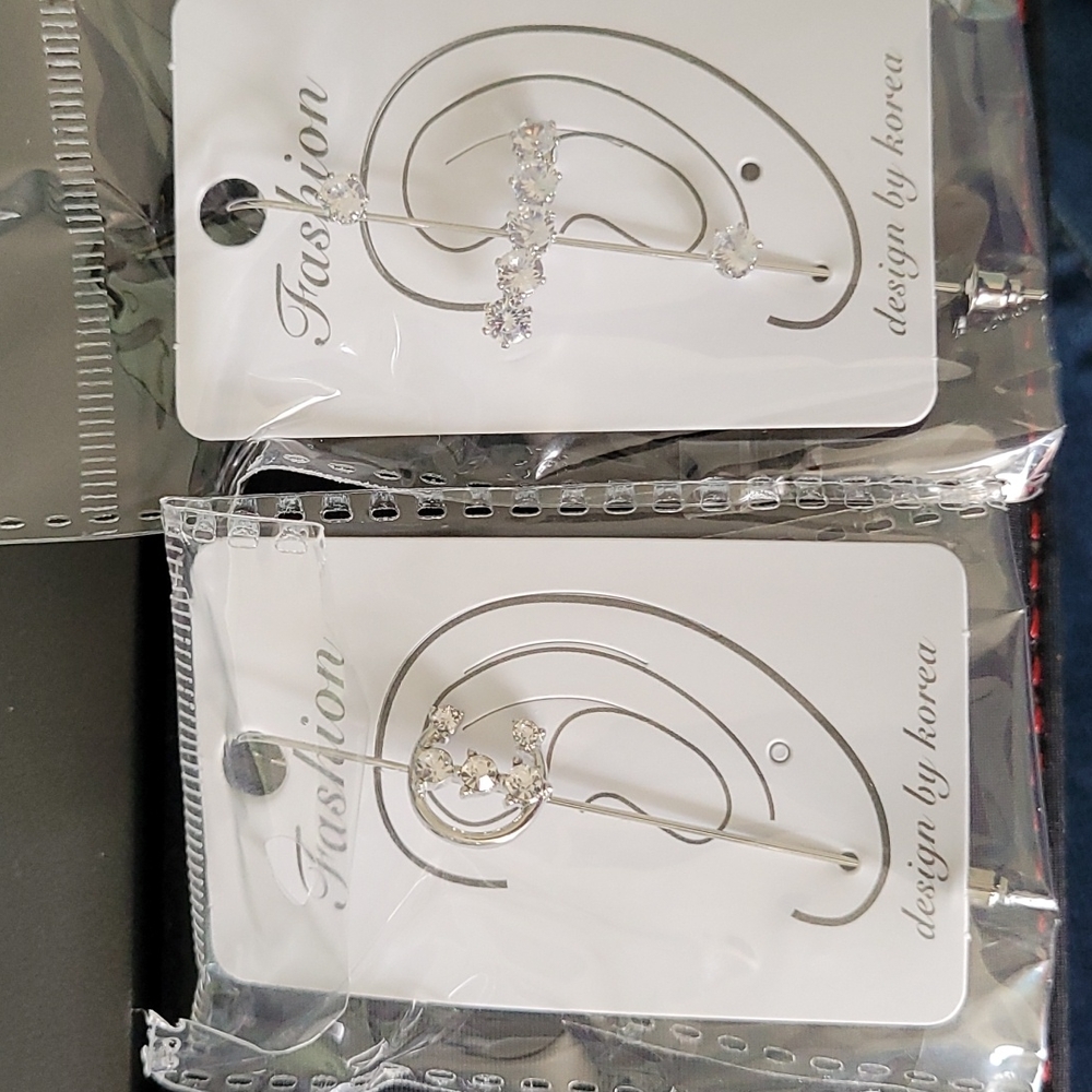 NWT Fansilver ear wrap crawler hook earrings